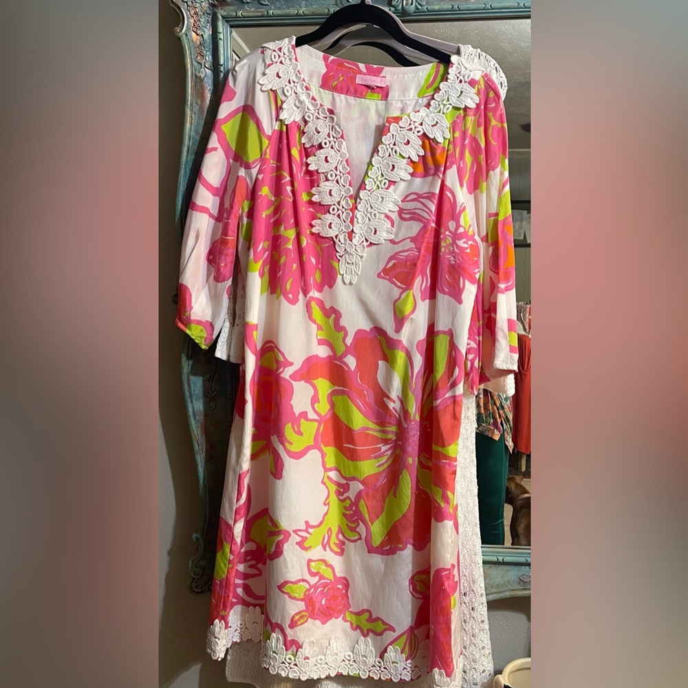 Lilly Pulitzer Floral Silk Dress